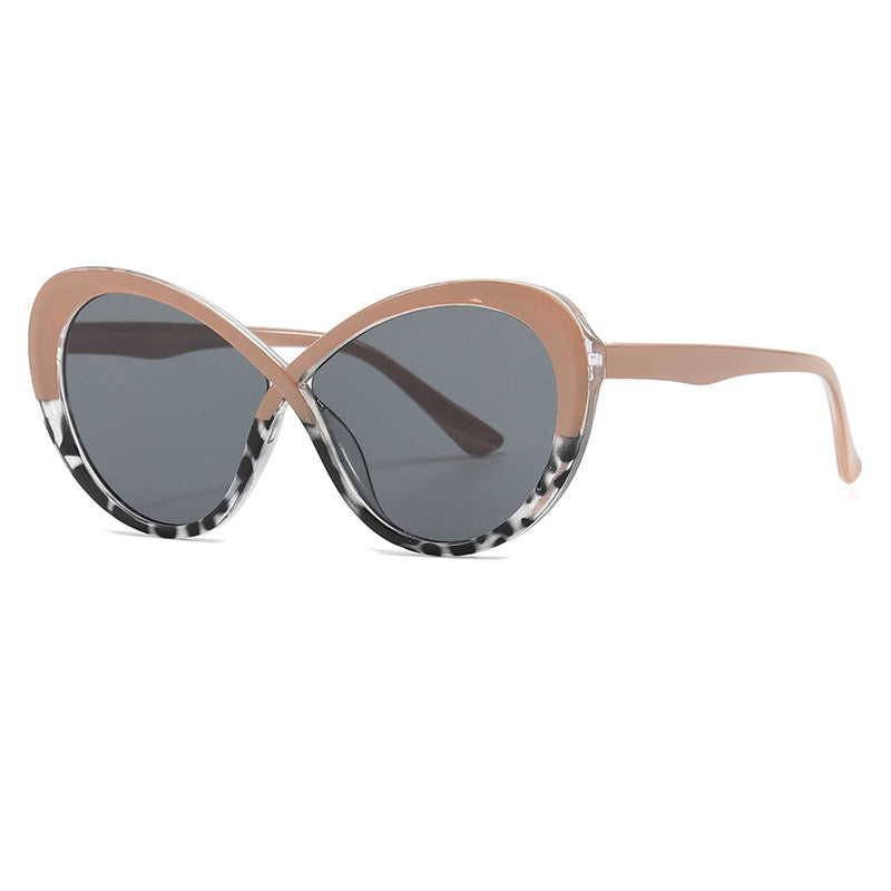 Damen Cat-Eye Sonnenbrille mit verspiegelten Gläsern Karnz