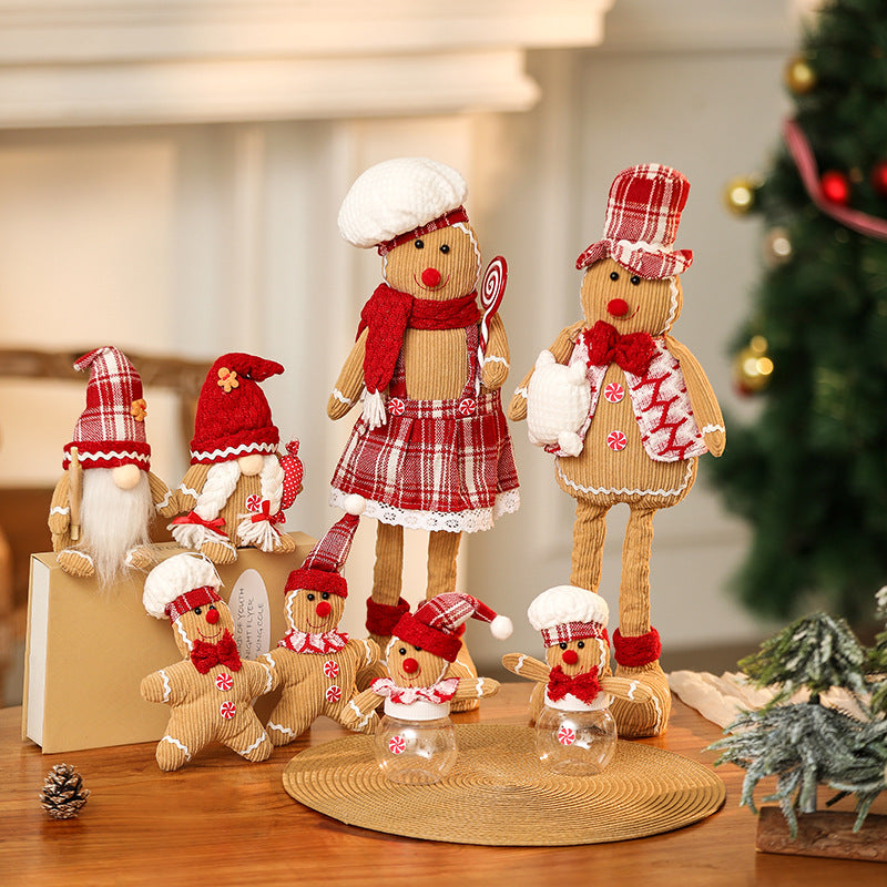 Dekorative Weihnachtsgnom Figur mit Hut Karnz
