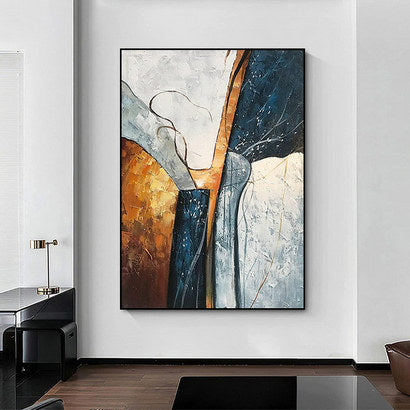 Abstrakte Texturierte Wandkunst für Innenräume