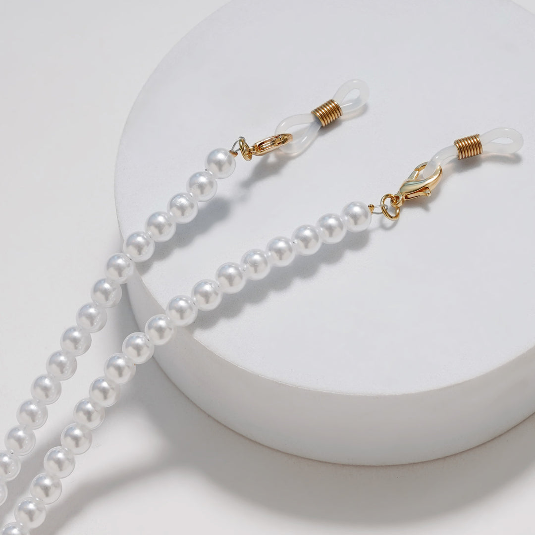 Elegante Perlen Brille Kette Karnz