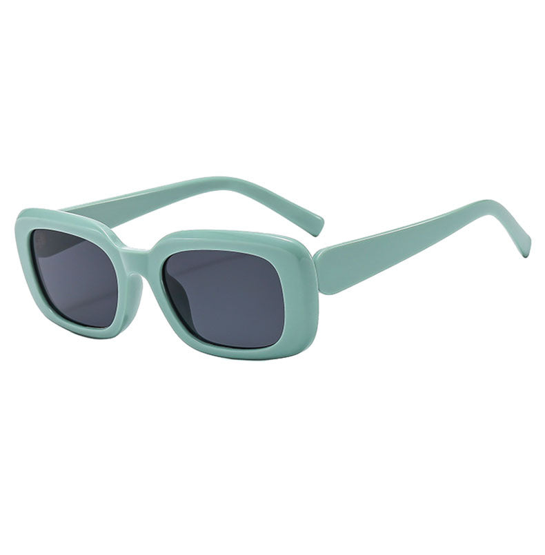 Damen Modische quadratische Sonnenbrille mit breitem Rahmen und UV-Schutz Karnz