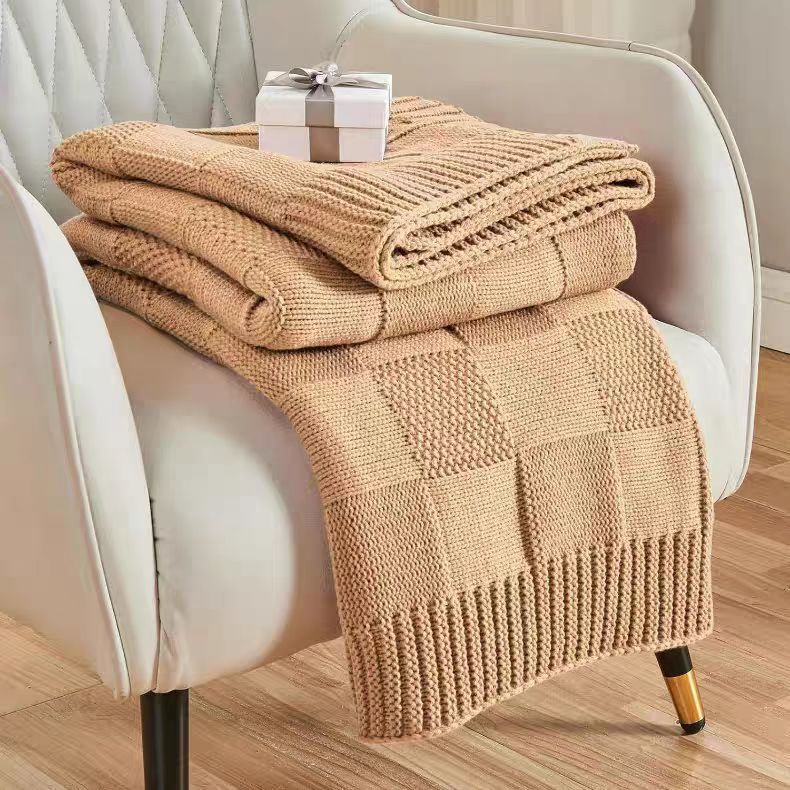 Strukturierte Strickdecke Karnz