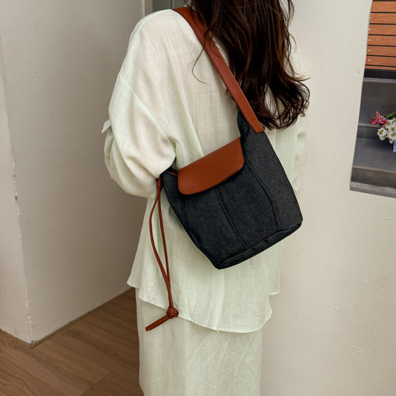Denim Eimer Tasche