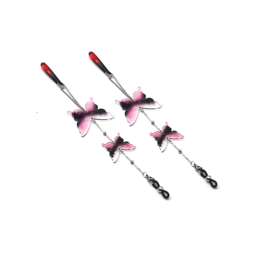 Künstlerische Schmetterlings Brillen Kette Karnz