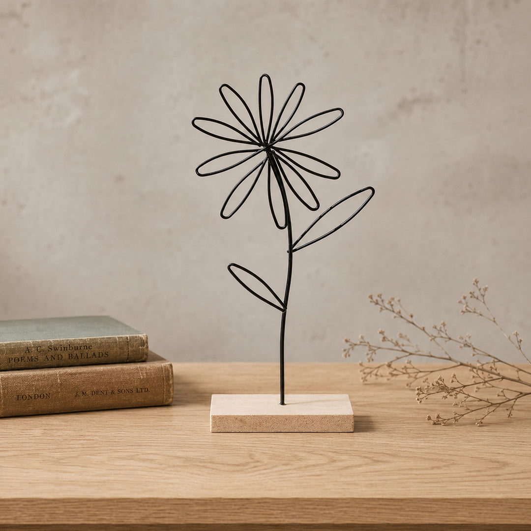 Blumen Draht Skulptur