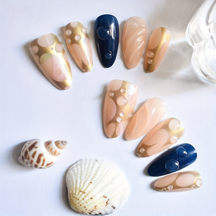 Romantische Blumen temas Press-On Nagelkunst Karnz