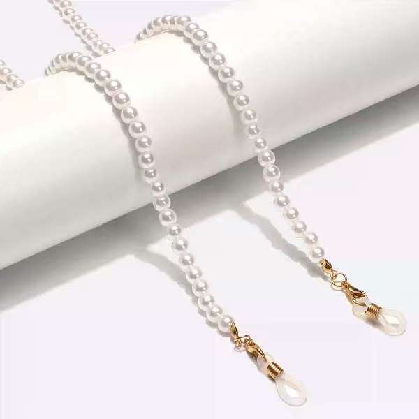 Elegante Perlen Brillenhalterkette Karnz