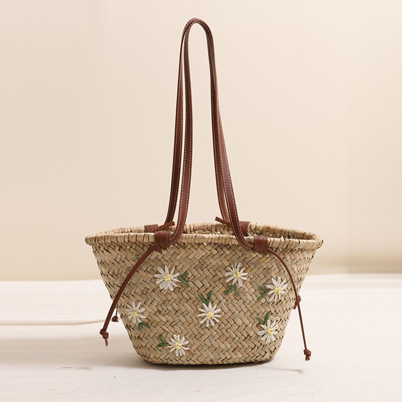 Damen Korbtasche mit floralem Design Karnz