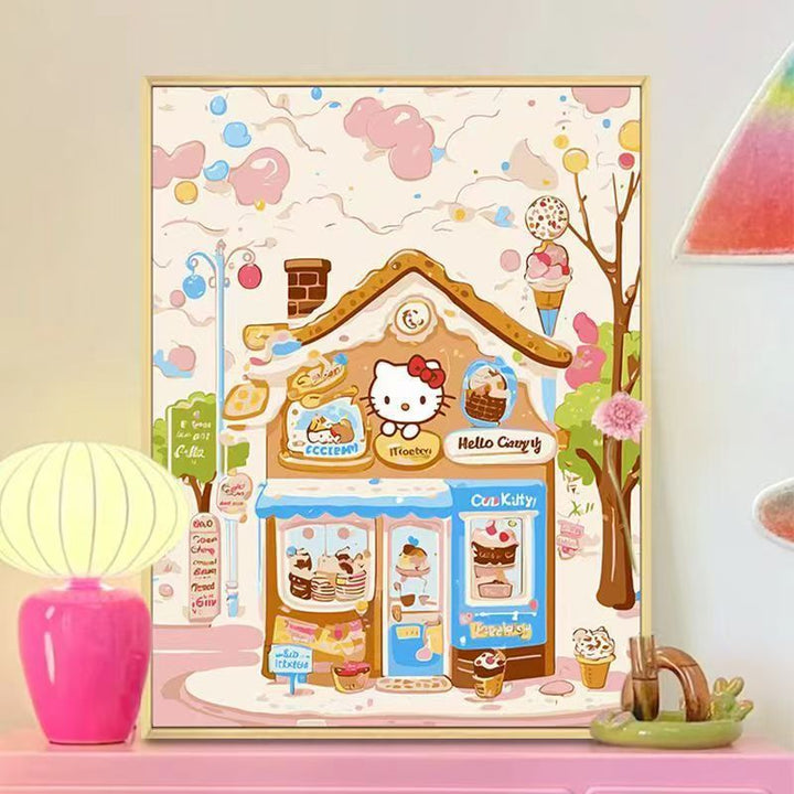 Niedliches bäckerei-themed Wandkunstdruck Karnz