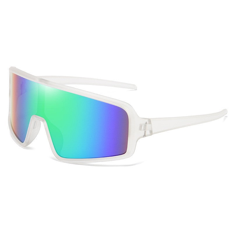 Damen Sportliche Rennsonnenbrille mit großem Sichtfeld und polarisierten Gläsern Karnz