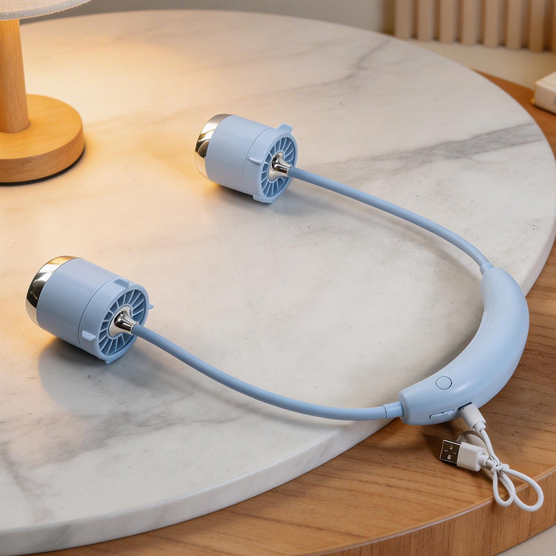 Damen Tragbarer Nackenventilator mit flexibler Halterung und kraftvollem Luftstrom Karnz
