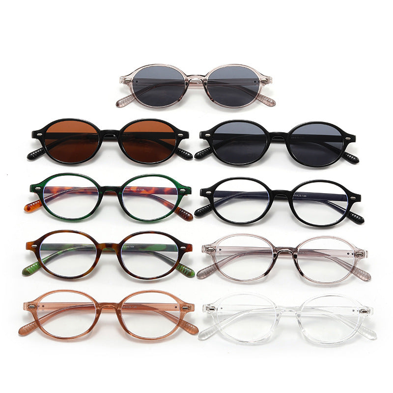 Damen modische runde Lesebrille mit flexiblem Kunststoffrahmen Karnz