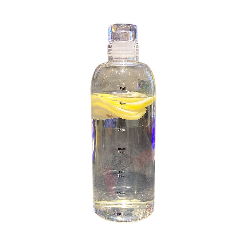 Damen Motivations-Wasserflasche mit Zeitmarkierungen Karnz