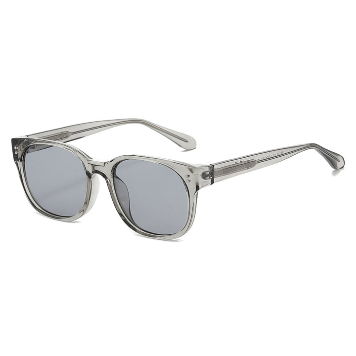 Damen modische Sonnenbrille mit transparentem Rahmen und eleganten Details Karnz