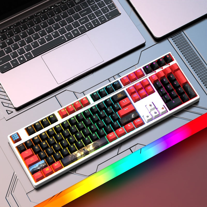 Custom Gaming-Tastatur mit RGB-Hintergrundbeleuchtung Karnz