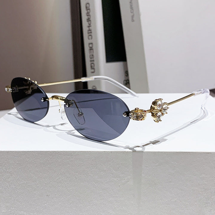 Damen elegante Sonnenbrille mit geometrischem Rahmen Karnz