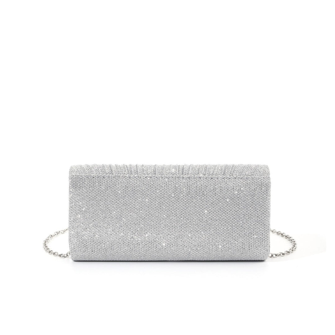 Rhinestone Detail Clutch Bag