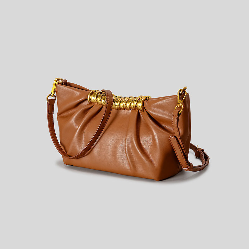 Elegante Leder Falt-Clutch