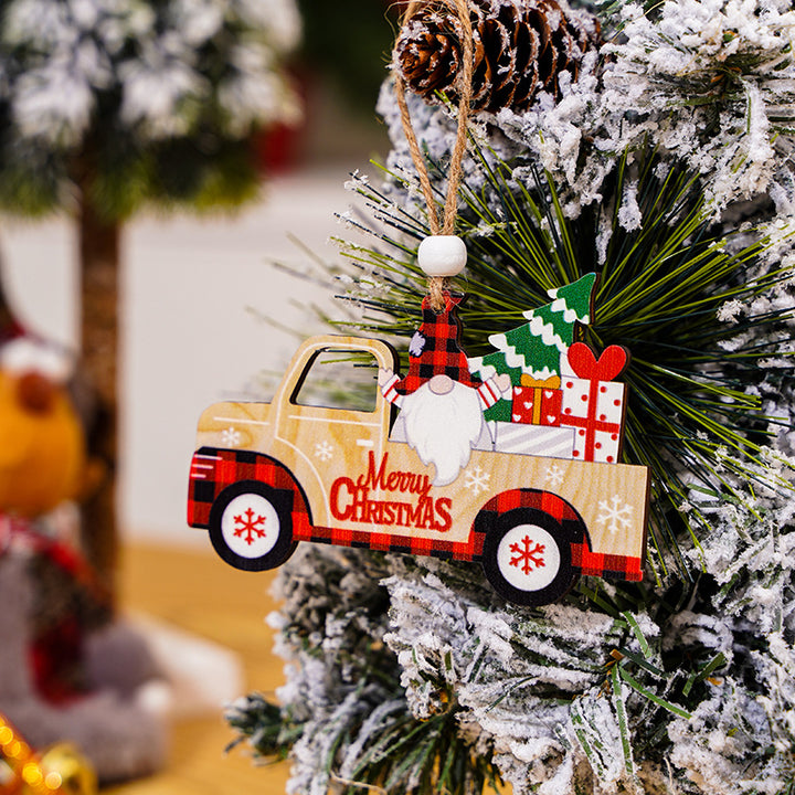 Dekorative Weihnachtswagenfigur Karnz