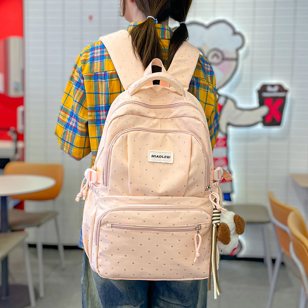 Multifunktionaler Pünktchen Rucksack Karnz