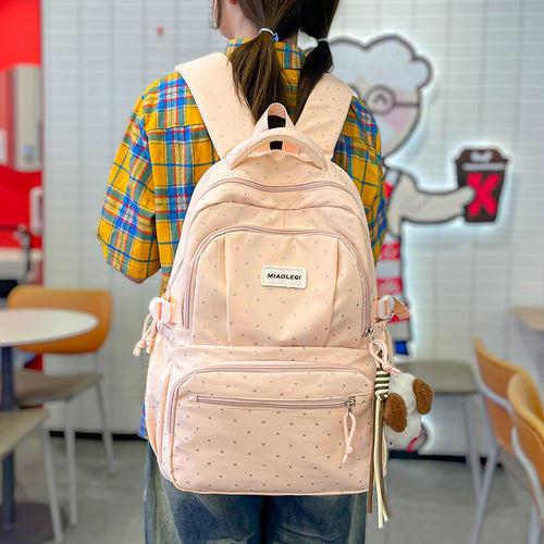 Multifunktionaler Pünktchen Rucksack Karnz