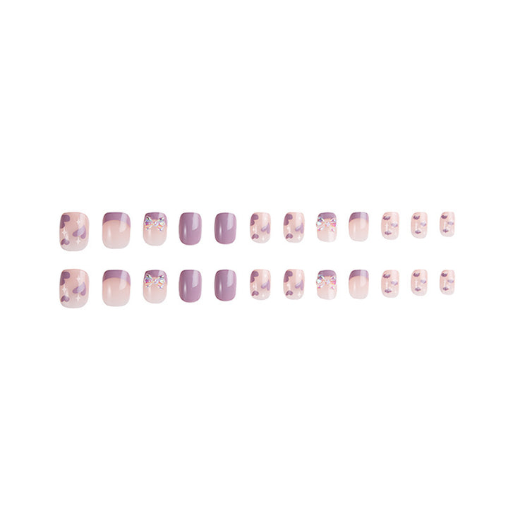 Stylisches dekoratives Press-On-NagelSet
