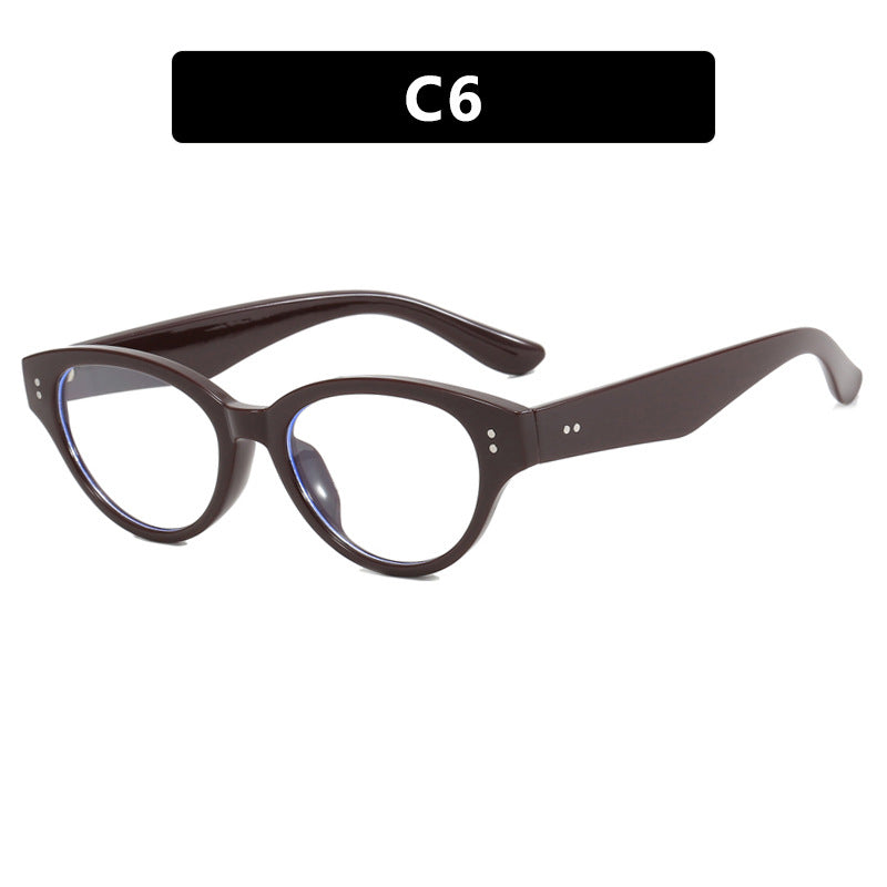 Damen modische Cat-Eye Brille mit elegantem Kunststoffrahmen Karnz