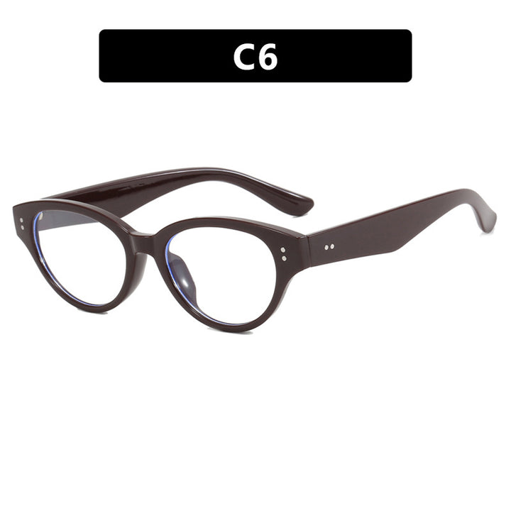 Damen modische Cat-Eye Brille mit elegantem Kunststoffrahmen Karnz