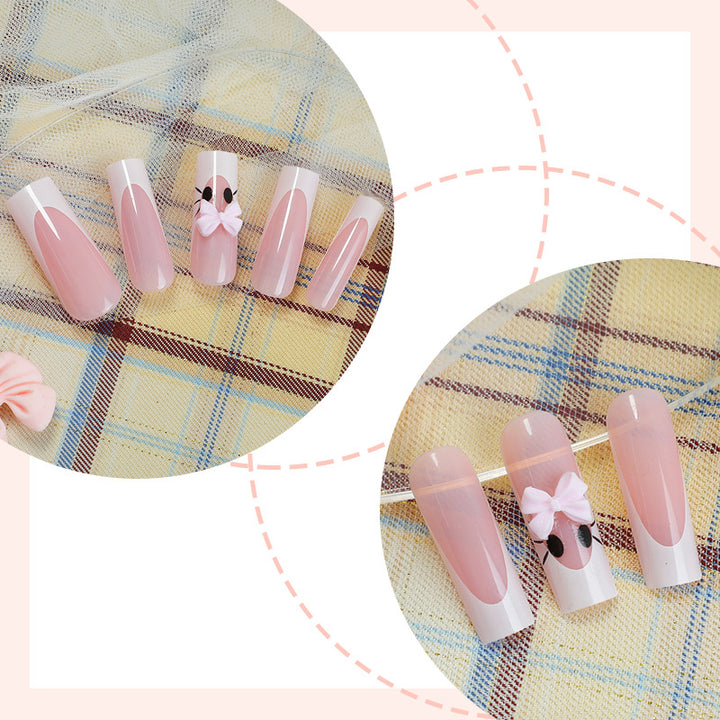 Süßes Charakter Press-On Nagelset Karnz