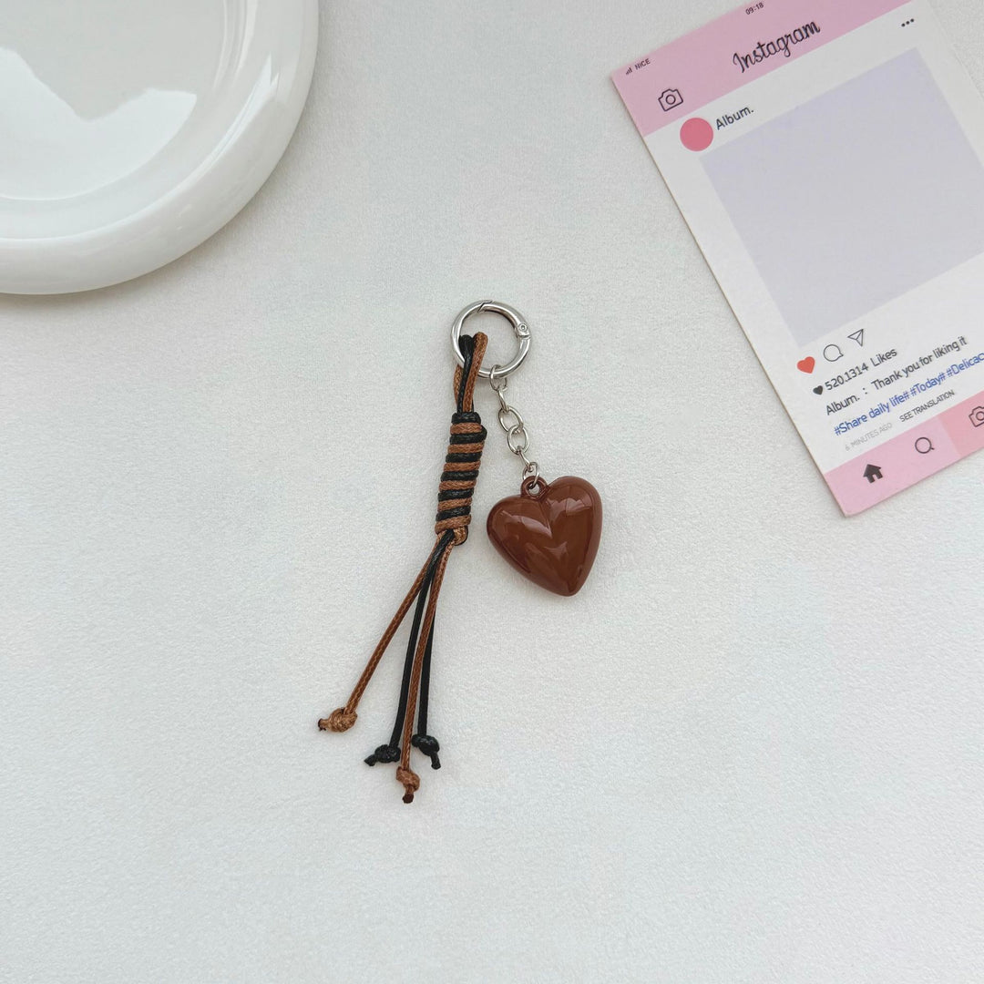 Herzförmiger Charm Schlüsselanhänger Karnz