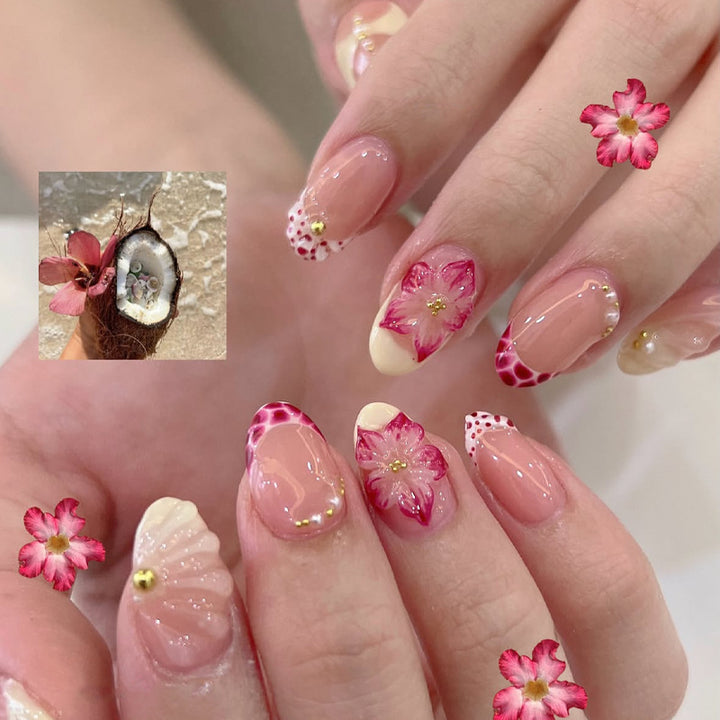 Floral Design Premium Press-On Nagelspitzen Karnz