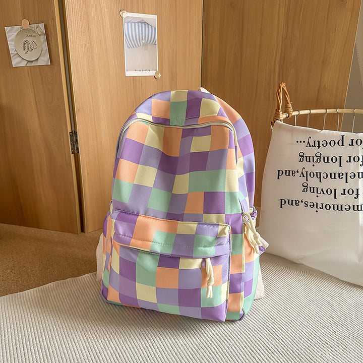 Bunter karierten Muster Rucksack