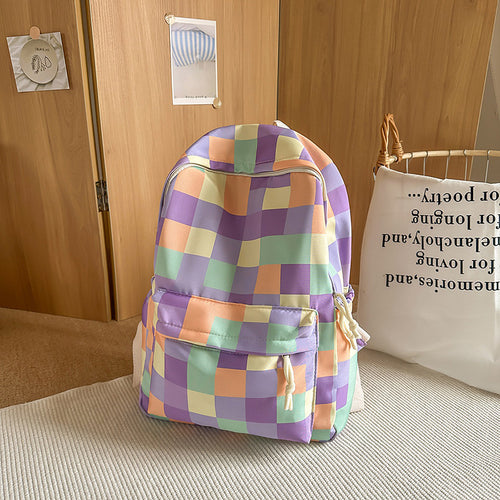 Bunter karierten Muster Rucksack