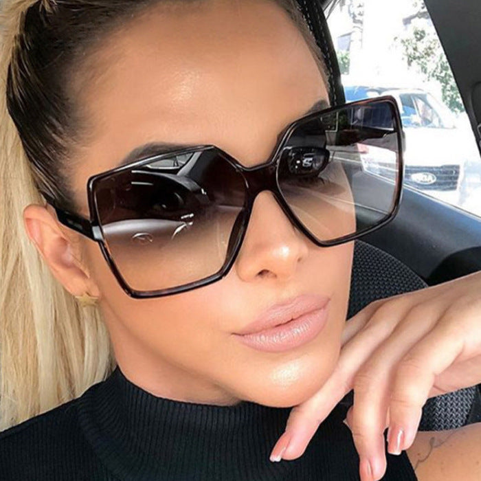 Damen oversized quadratische Sonnenbrille mit elegantem Rahmen Karnz