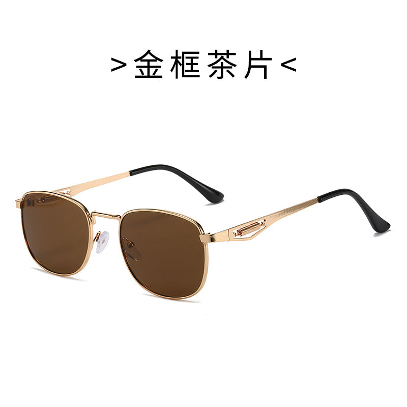 Damen Modische Pilotensonnenbrille mit hochwertigem Metallrahmen Karnz