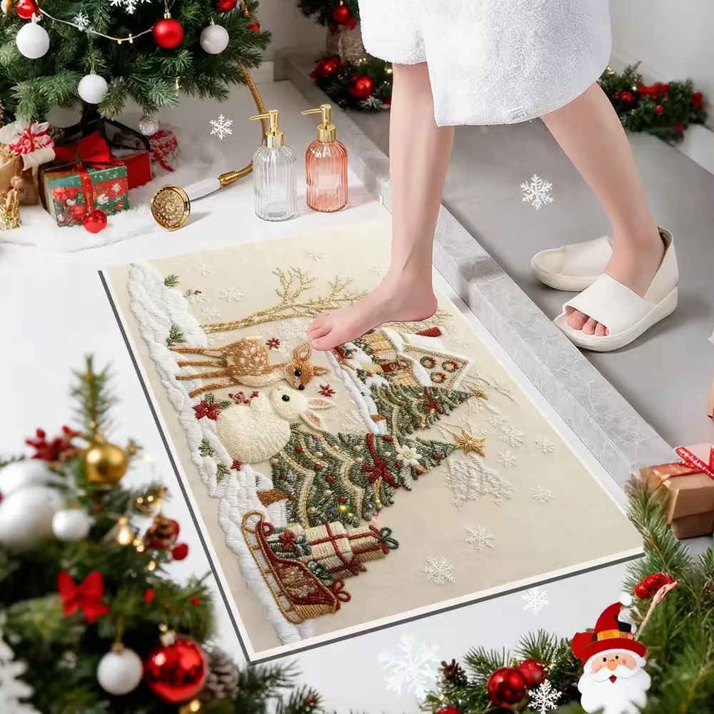 Dekorativer Weihnachts Fußmatte