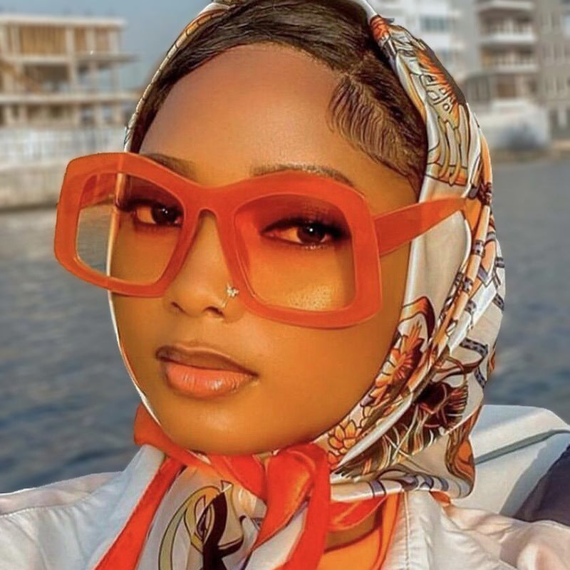 Damen große Sonnenbrille mit modischem Design und UV-Schutz Karnz
