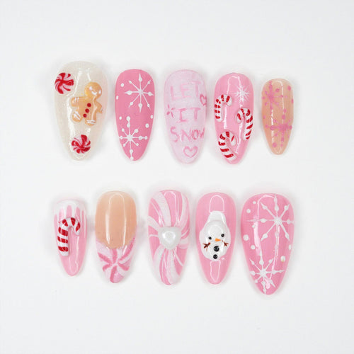Festliche Nagelschablonen Karnz