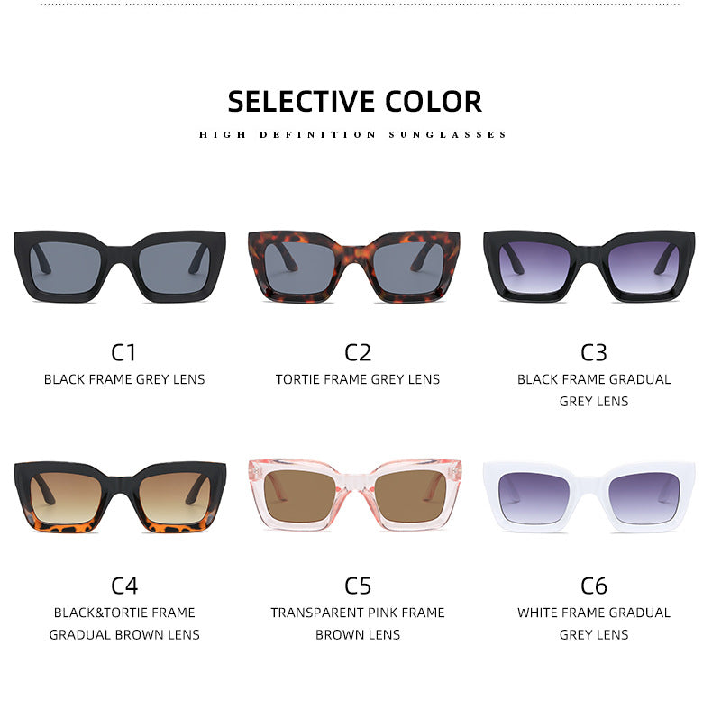 Damen Quadratische Sonnenbrille mit luxuriösem Design Karnz