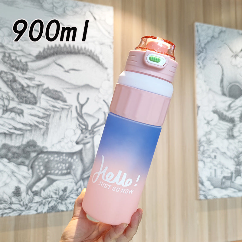 Damen vielseitige Trinkflasche mit innovativem Klappdeckel Karnz