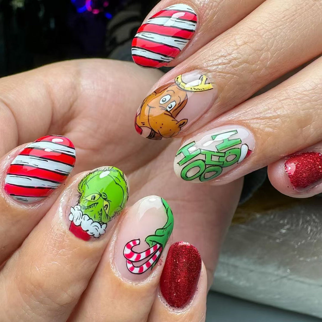 Urlaubs-Themen Press-On Nagelkunst Karnz