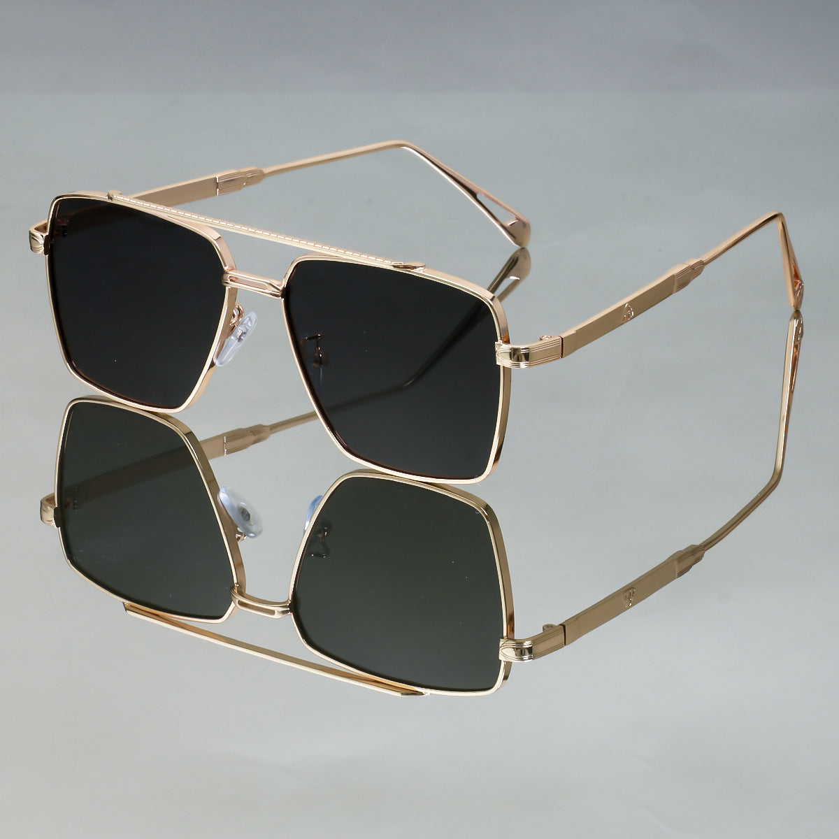 Damen oversized Sonnenbrille mit elegantem Metallrahmen Karnz