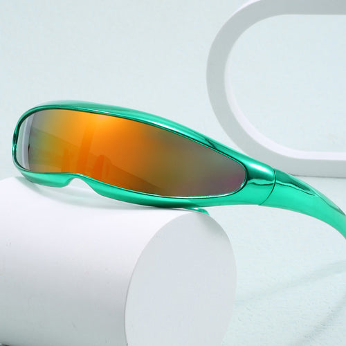 Damen Sportliche Sonnenbrille mit ergonomischem Design und verspiegelten Gläsern Karnz