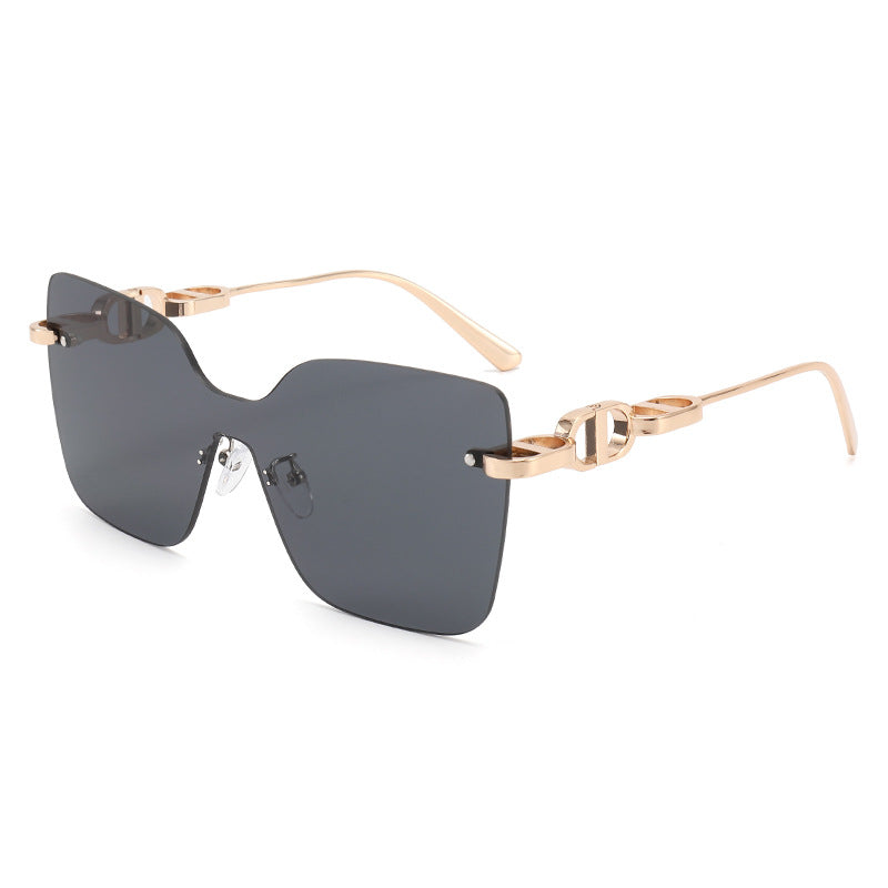 Damen elegante oversized Sonnenbrille mit modischem Rahmen und UV-Schutz Karnz