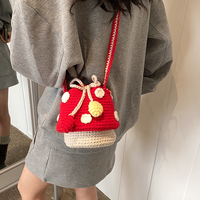 Adorable Fun Pilz Häkel-Rucksack