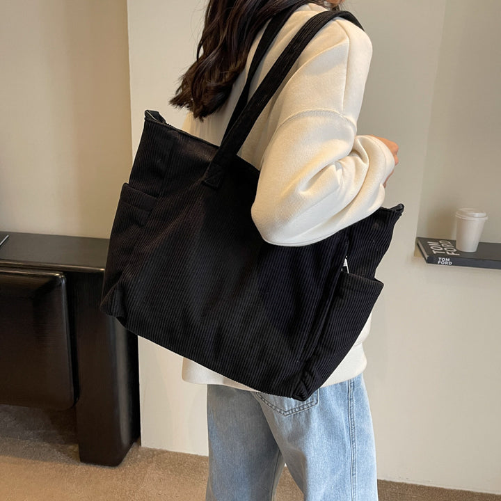Texturiertes Multi-Taschen Reise Tote Karnz