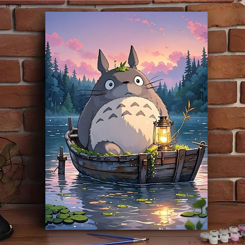 Verzauberte Waldszene Leinwand Kunstdruck Karnz