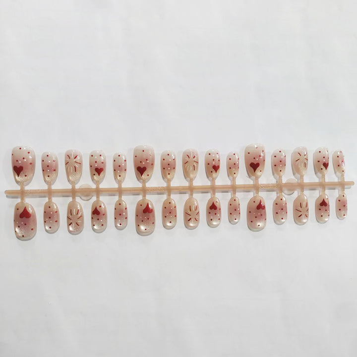 Glitzerndes Herz- und Stern-Nagelkunst-Set Karnz