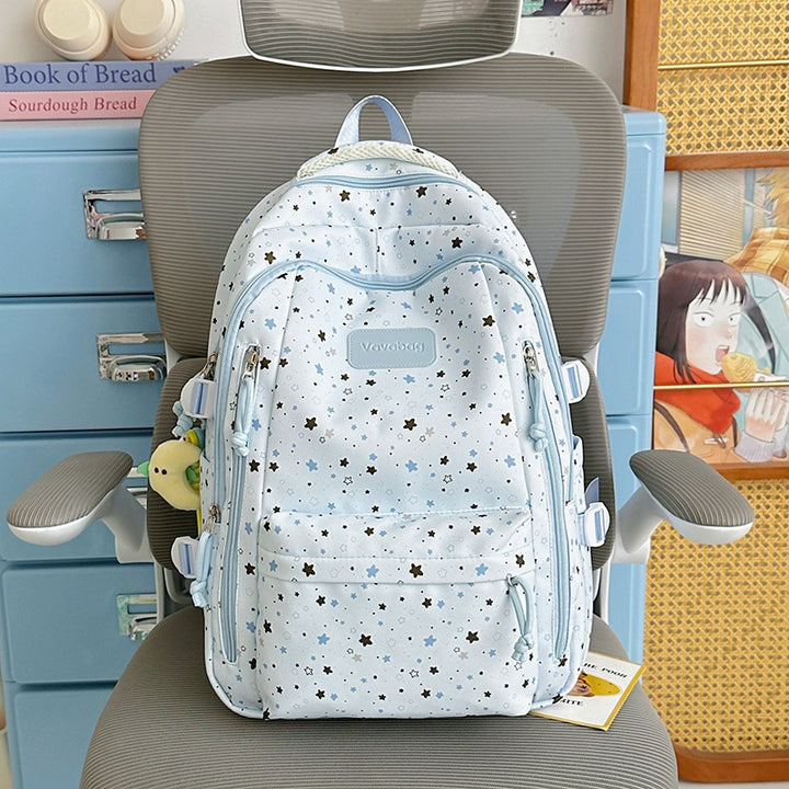 Stern-Druck Multi-Taschen Rucksack Karnz