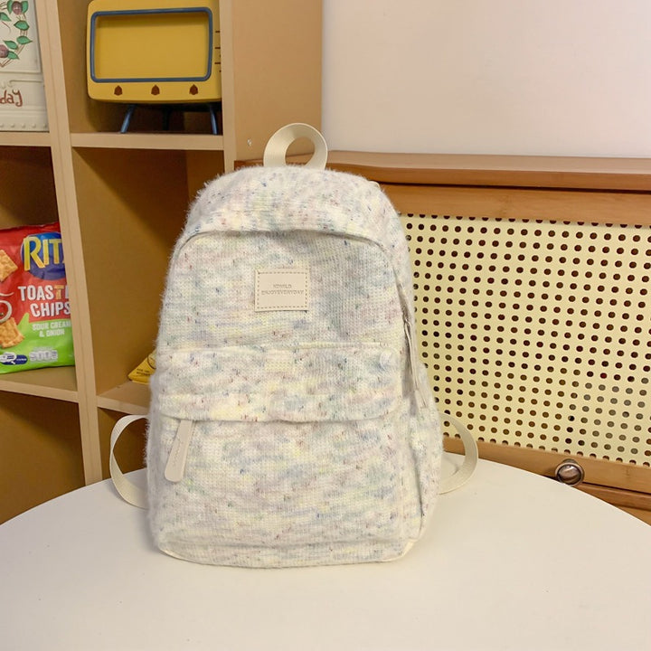Plüschstoff Mini Rucksack